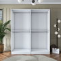 Hanah Home Armario Blanco con Estanterías Personalizables
